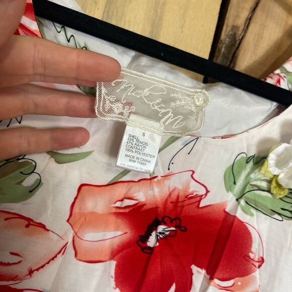 Nick & Mo Anthropologie Pattern Sleeveless Mini Preppy Dress Womens Size Small - Picture 5 of 5